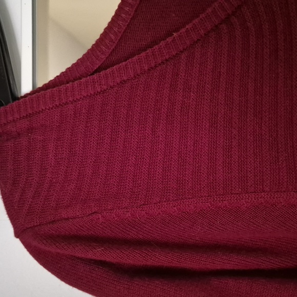 Cranberry Knit 2X Justfab Dress - Picture 3 of 4
